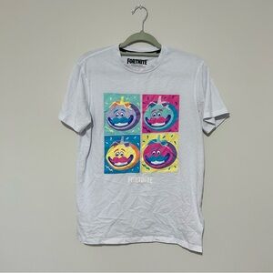 Fortnite Epic Games White Tee Shirt Size Medium